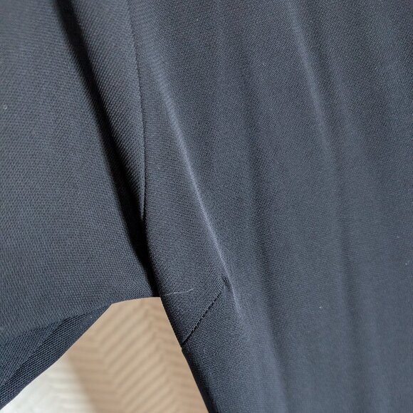 Club Monaco Collection Navy Blue Semi-sheer Maxi dress long sleeve Medium - Picture 8 of 10